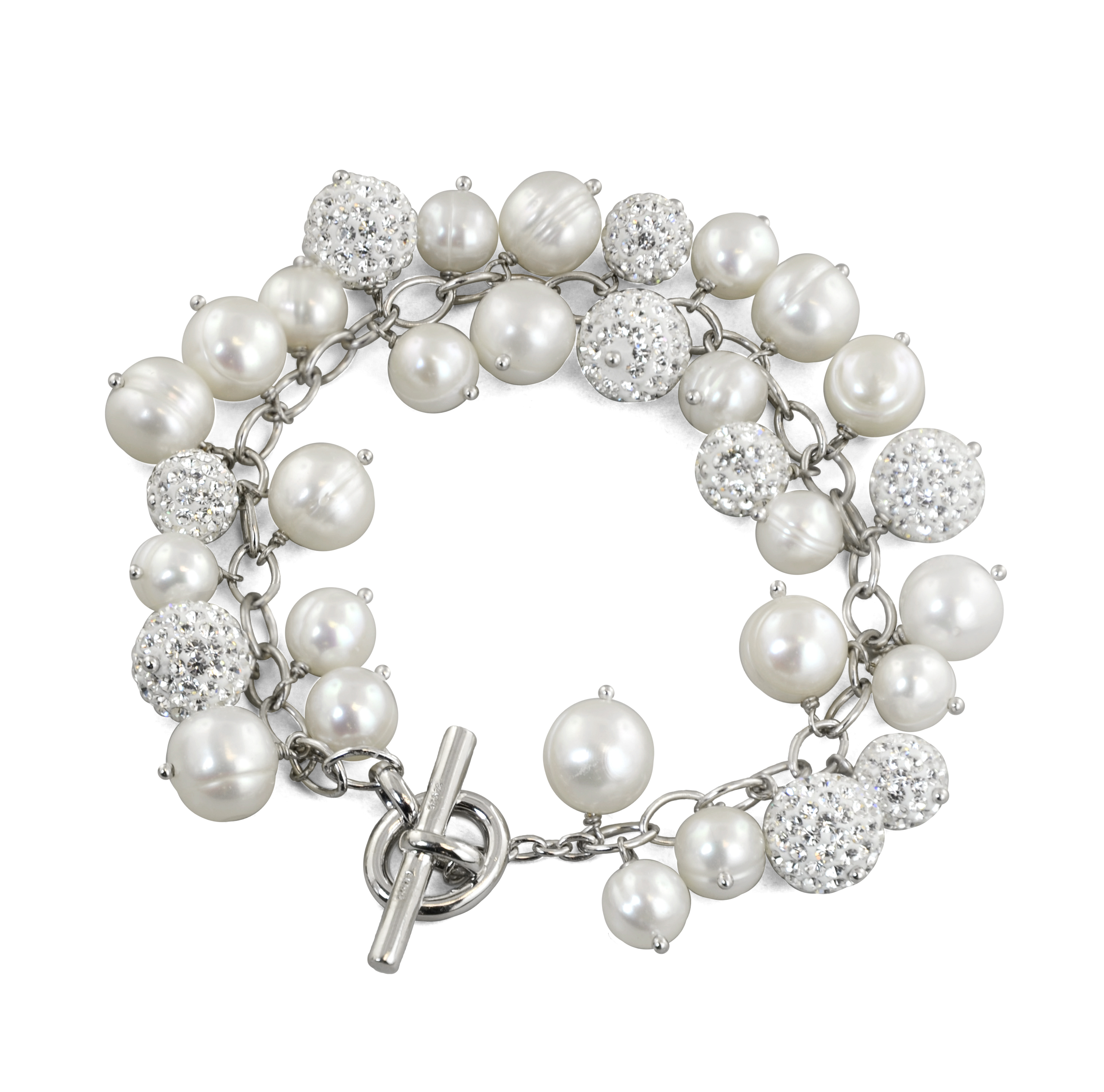【HYERES LOR】25SS★ H Edit Silver (Y) Freshwater Pearl L NC Silver And Freshwater Pearl Ephyra Necklace - Aurore Havenne